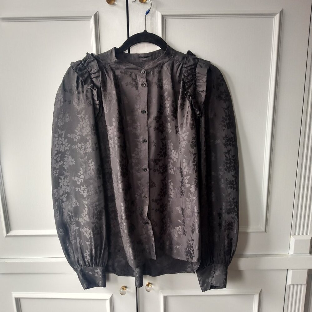Masscob 100% silk blouse size:M